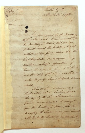 Copy letter from Castlereagh to Sir Ralph