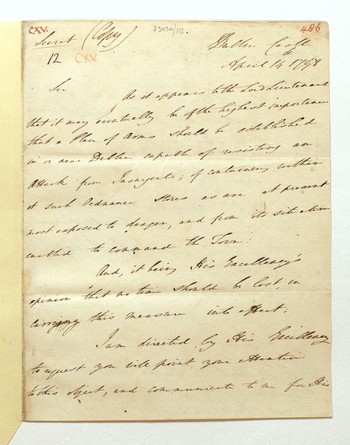 Copy letter from Castlereagh to Abercromby